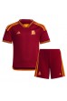 AS Roma Paulo Dybala #21 Babytruitje Thuis tenue Kind 2023-24 Korte Mouw (+ Korte broeken)